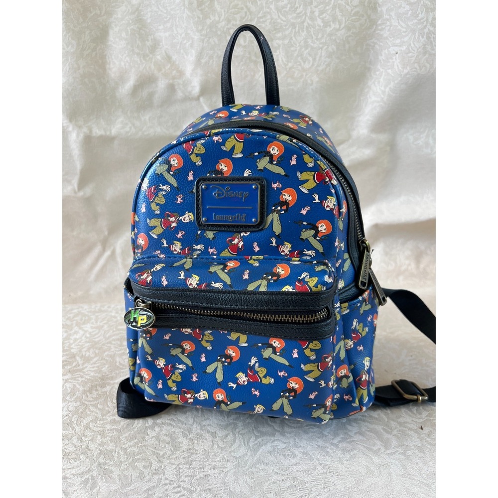 Loungefly Disney Kim Possible Chibi Character Mini Backpack Rare Disney Parks